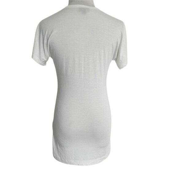 Just Cavalli Size Small  Top Blouse Short Sleeve Abstract Embellished - Picture 5 of 8